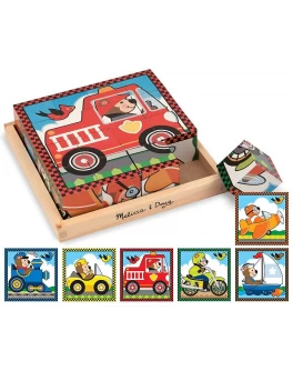 Деревянные кубики Транспорт Melissa & Doug - MD10772