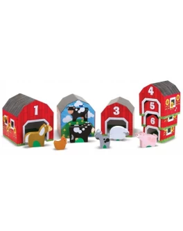 Набір блоків-сараїв з тваринами Melissa & Doug - MD12434