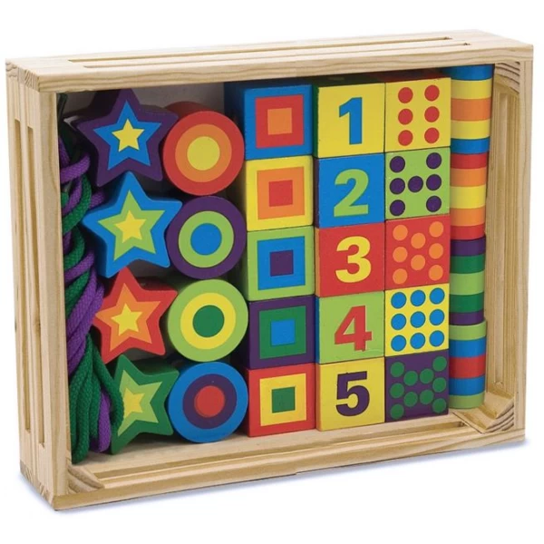 Дерев'яний набір Шнурівка з ланками Melissa & Doug - MD3775