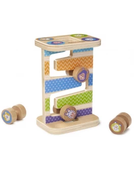 Деревянная Зиг-Заг башня с роликами Животные сафари Melissa & Doug - MD40125