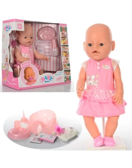 Пупс функциональный Baby Born 8009-439 в розовом платьице - mpl 8009-439