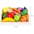Набор фруктов деревянных для нарезки  на магнитах (MD 1070) - mpl MD 1070