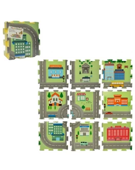 Ігровий килимок пазли Місто 9 елементів (M 5801) - mpl M 5801