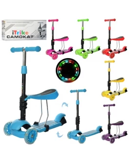 Самокат-беговел детский 3-х колесный iTrike с сиденьем JR 3-054-K - mpl JR 3-054-K