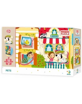 Пазл-сортер DoDo Домашние любимцы (300160) - dodo 300160
