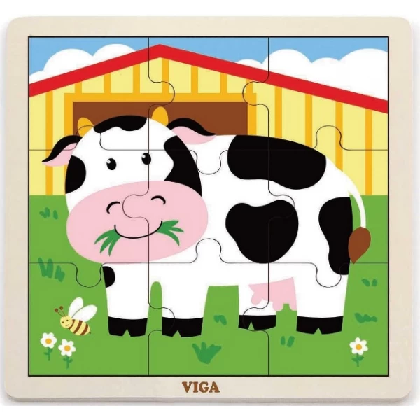 Пазл з дерева Viga Toys Корова (51438) - afk 51438