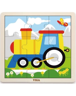 Пазл з дерева Viga Toys Паровоз (51446) - afk 51446