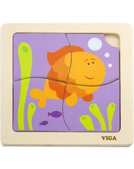 Пазл з дерева Viga Toys Рибка (50144) - afk 50144