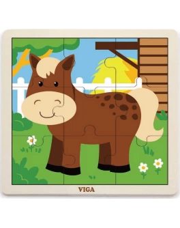 Пазл з дерева Viga Toys Кінь (51439) - afk 51439