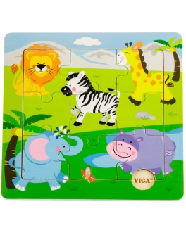 Пазл з дерева Viga Toys Сафарі (50838) - afk 50838