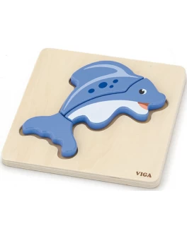 Міні-пазл з дерева Viga Toys Рибка (59934) - afk 59934