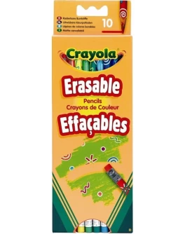 Набір Crayola кольорові олівці з гумкою, 10 шт - ves 3635