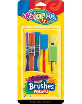 Пензлики для креативних робіт Colorino 6 шт - ves 39031