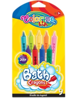 Крейди воскові Colorino для ванни 9 кольорів - ves 38973