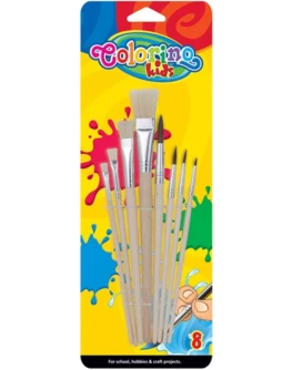 Пензлики для фарб Colorino 8 шт - ves 39000