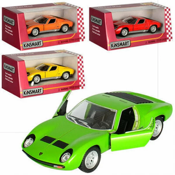 Машинка колекційна Kinsmart Lamborghini Miura P400, 4 кольори (KT5390W) - mpl KT5390W