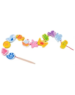 Дерев'яна іграшка Classic World Шнурівка морські тварини - CW 3636