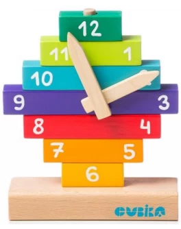 Дерев'яний конструктор Cubika Годинник (14354) - cub 14354 Дерев'яний конструктор Cubika Годинник (14354) - cub 14354