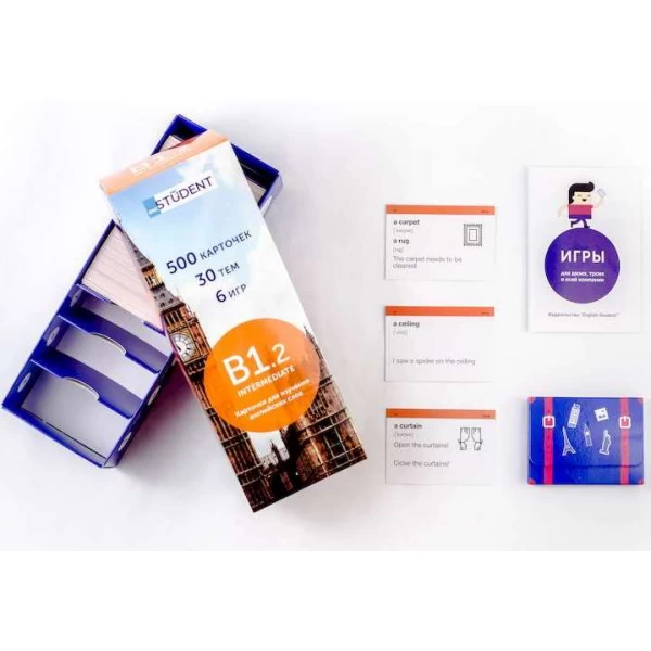 Картки для вивчення англійської мови English Student Intermediate B1.2 (рос.) - pi 59122747