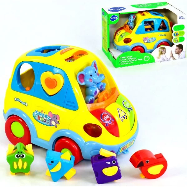 Музична машинка-сортер Hola toys 896 (озвучена на англ. мові) - igs 896