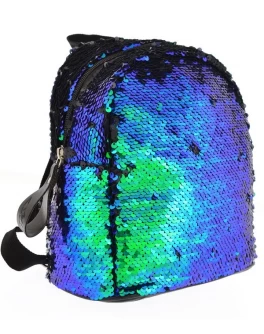 Рюкзак молодіжний YES з паєтками GS-02 Green Sequins - poz 557653