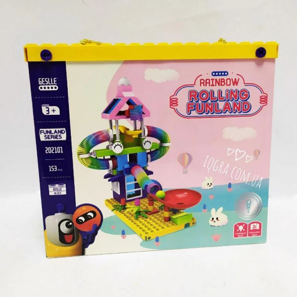 Конструктор з пружинками Rolling Funland 202101 (153 деталі) - smart 202101