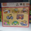 Дерев'яна рамка-вкладиш Монтессорі Viga Toys Транспорт