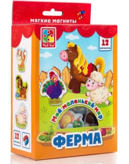 Набір магнітів Vladi Toys Мій маленький світ. Ферма (VT3106-01) - VT3106-01