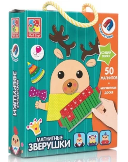 Магнітна гра Vladi Toys Звірятка (VT3702-10) - VT3702-10