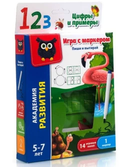 Гра з маркером Vladi Toys Пиши і витирай Цифри і приклади (VT5010-14) - VT5010-04 / VT5010-14 Гра з маркером Vladi Toys Пиши і витирай Цифри і приклади (VT5010-14) - VT5010-04 / VT5010-14