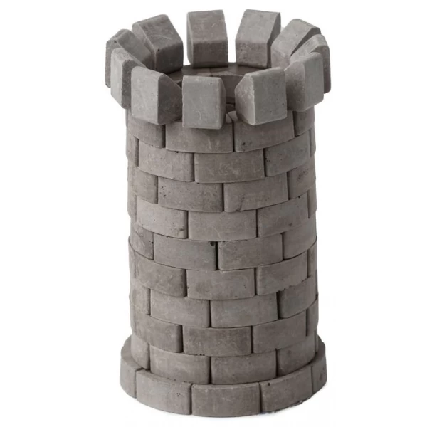 Конструктор з керамічних цеглинок Кругла вежа, 90 деталей - esk 70705