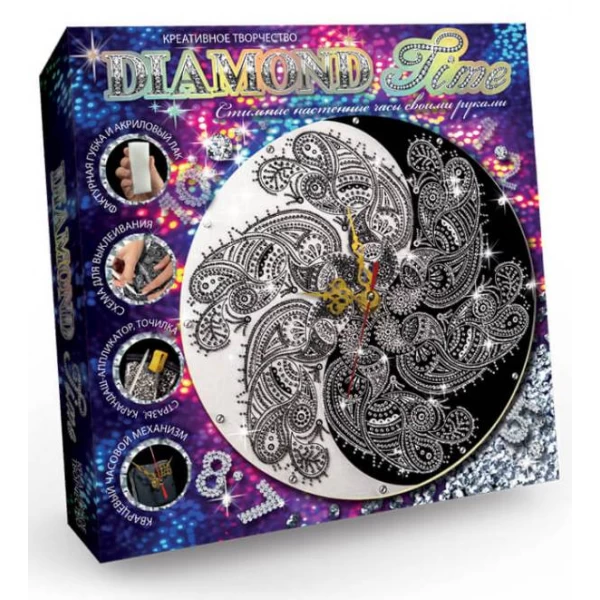 Набір для творчості Danko Toys годинник Diamond Time (DTM-01-01U) - mlt DTM-01-01U
