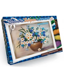 Набір для творчості Danko Toys Вишивка бісером та стрічками