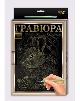 Набір для творчості Danko Toys Гравюра LUXE А4 з рамкою (L-ГрА4-02-01з) - mlt L-ГРА4-02-01з