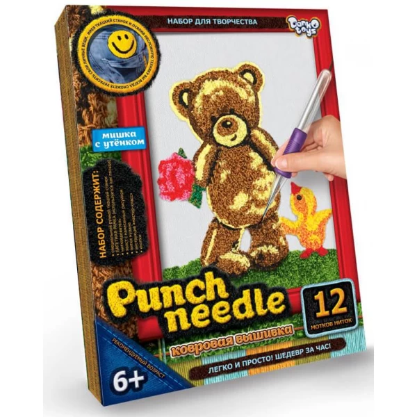 Набір для творчості Danko Toys Килимова вишивка Punch needle - mlt Punch needle