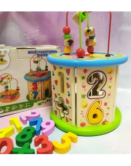 Дерев'яна розвиваюча іграшка Wooden Toy Сортер пальчиковий лабіринт (С 37672)