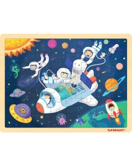Дерев'яні пазли Top Bright Космічний корабель 48 деталей (120415)