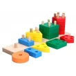 Дерев'яна іграшка пірамідка геометрична Рахунок, Komarovtoys - kom 337