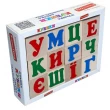 Дерев'яні кубики Українська абетка 12 шт, KomarovToys