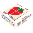 Деревянные кубики. Сложи рисунок Фрукты-ягоды, Komarovtoys - kom 606