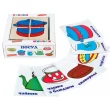 Деревянные кубики. Сложи рисунок Посуда, Komarovtoys - kom 605