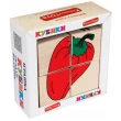 Дерев'яні кубики. Склади малюнок Овочі, Komarovtoys