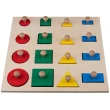 Дерев'яна рамка-вкладиш Монтессорі, Komarovtoys