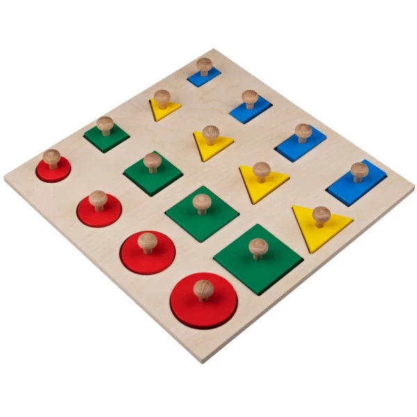 Дерев'яна рамка-вкладиш Монтессорі, Komarovtoys