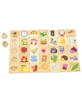 Дерев'яна гра пазл Viga Toys Органи почуттів (44507)