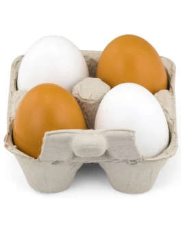Іграшкові дерев'яні продукти Viga Toys Яйця в лотку, 4 шт. (50044)