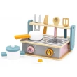 Дерев'яна іграшка Viga Toys PolarB Дитяча плита з посудом і грилем, складна (44032)