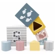 Дерев'яні кубики-пірамідка Viga Toys PolarB Сортуємо і складаємо (44016)
