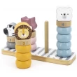 Дерев'яний сортер-пірамідка Viga Toys PolarB Звірята (44022)