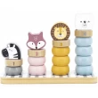 Дерев'яний сортер-пірамідка Viga Toys PolarB Звірята (44022)